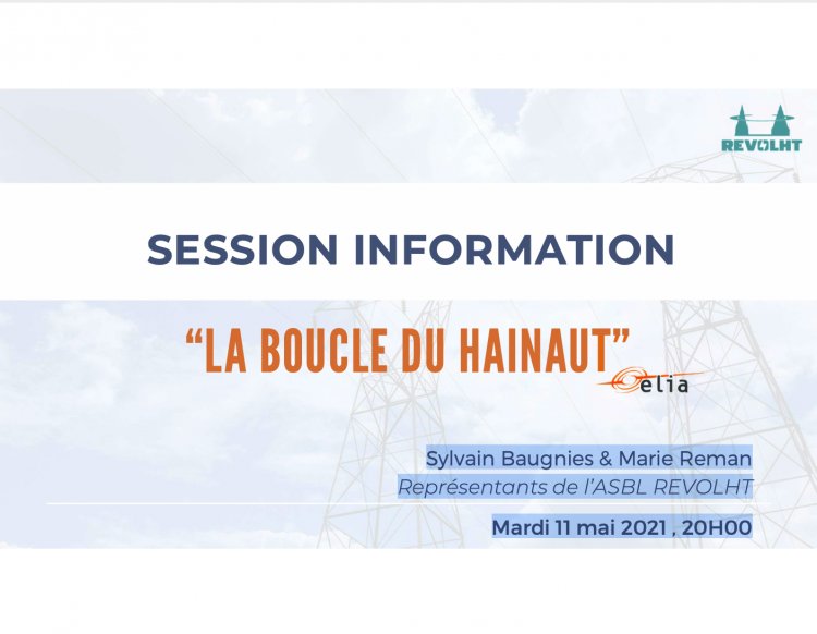 Session d'informations "La Boucle du Hainaut" - Mai 2021